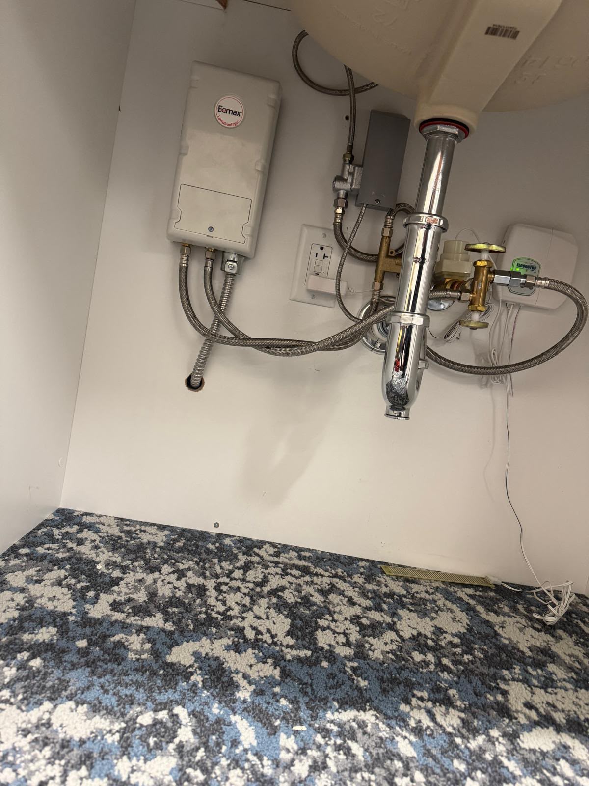 Under-slab drain and sewer pipe installation