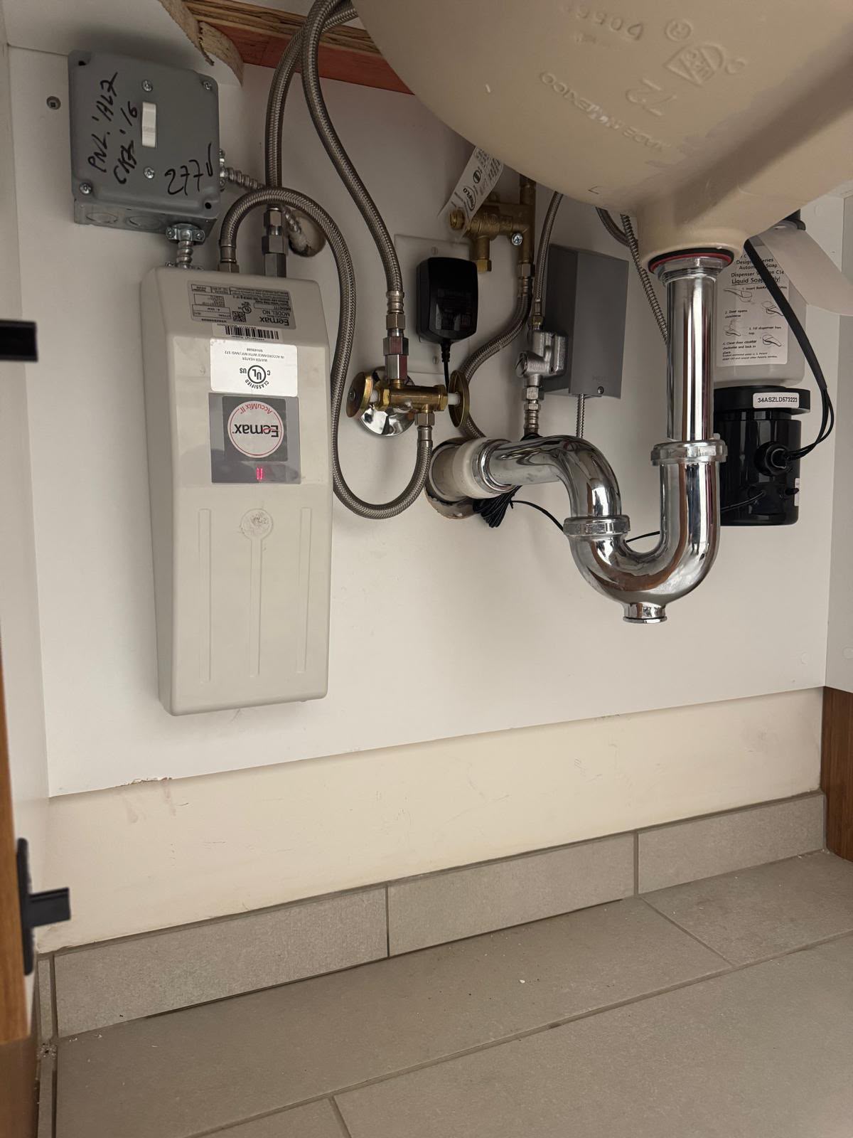 Residential plumbing rough-in